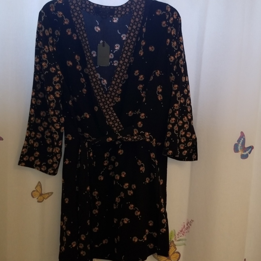 Allsaints silk kimono dress size us 6